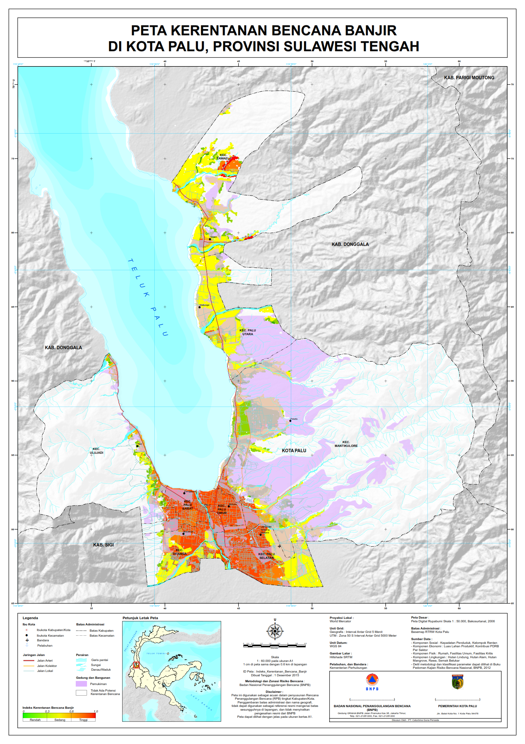 PETA KERENTANAN BENCANA BANJIR KOTA PALU